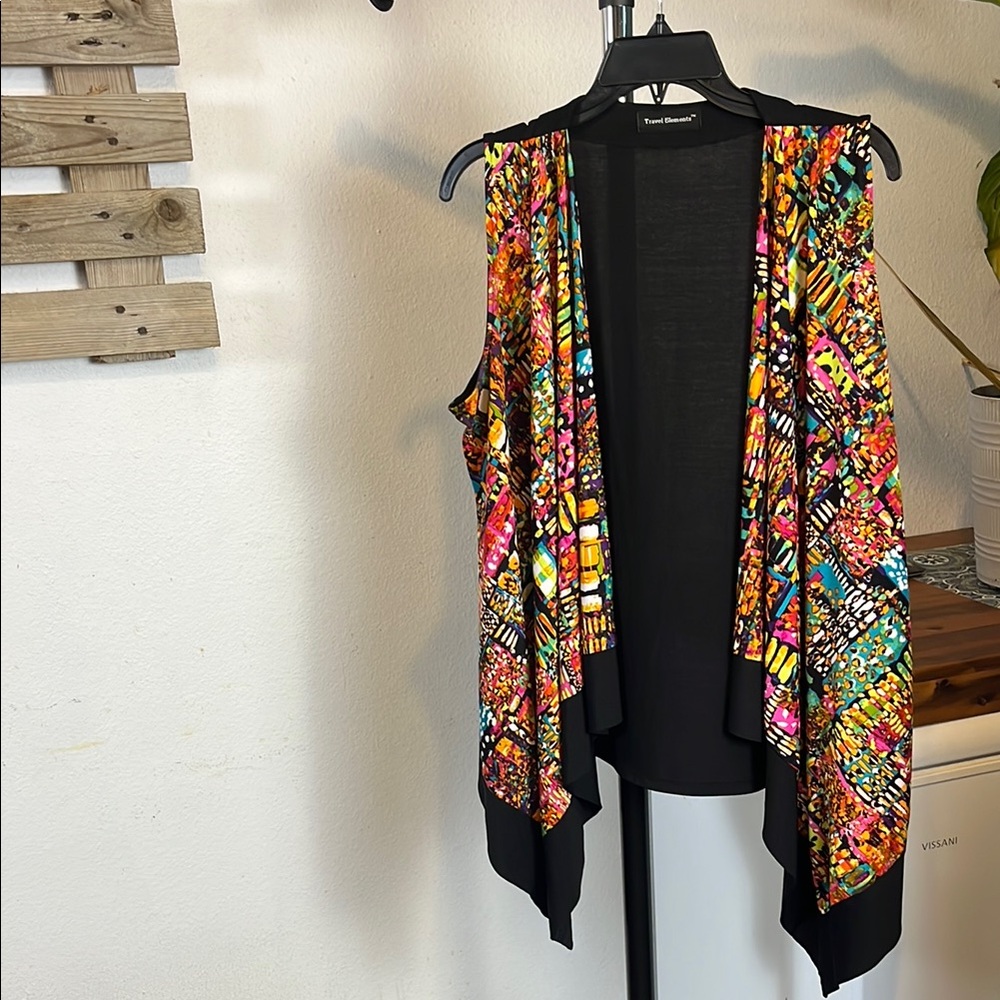 Colorful Patterned Kimono by Travel Elements- XL - Picture 3 of 5